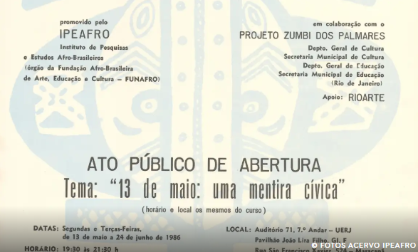 Cartazes históricos do movimento negro serão digitalizados e expostos